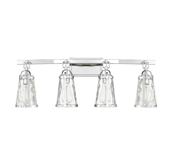 Savoy House - 8-560-4-11 - Four Light Bath Bar - Albany - Polished Chrome