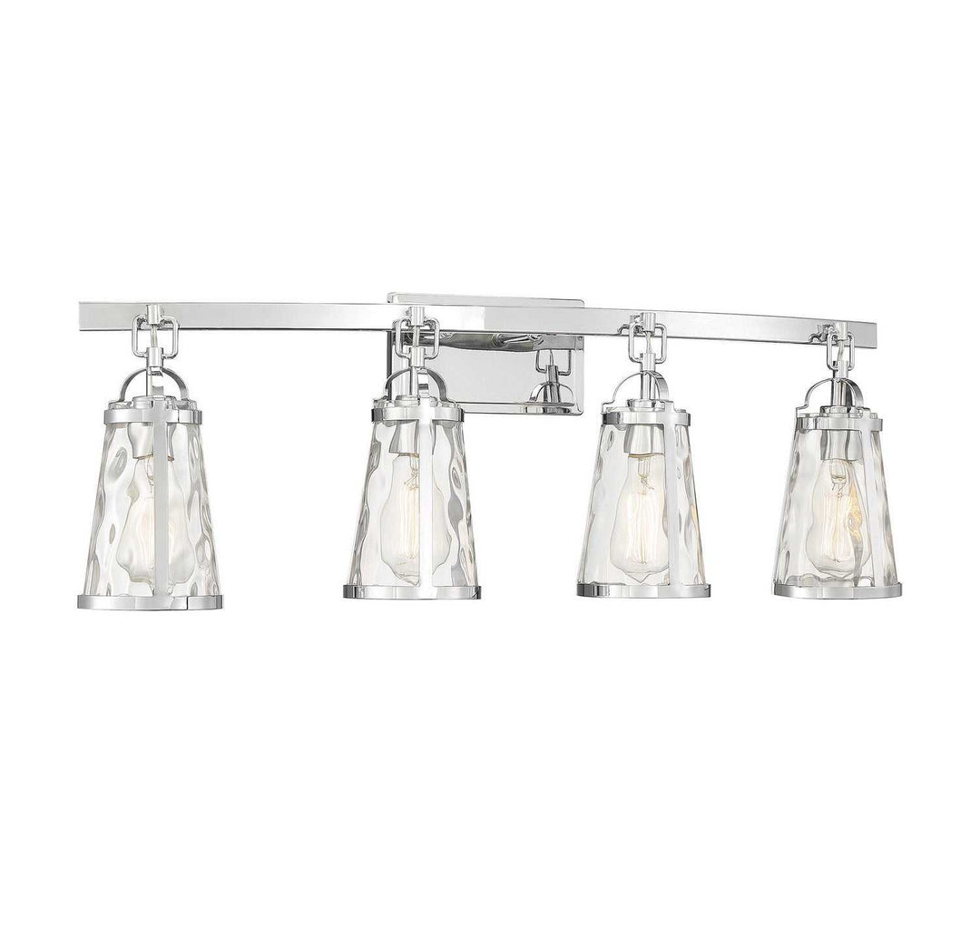 Savoy House - 8-560-4-11 - Four Light Bath Bar - Albany - Polished Chrome
