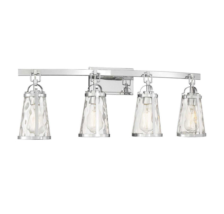 Savoy House - 8-560-4-11 - Four Light Bath Bar - Albany - Polished Chrome