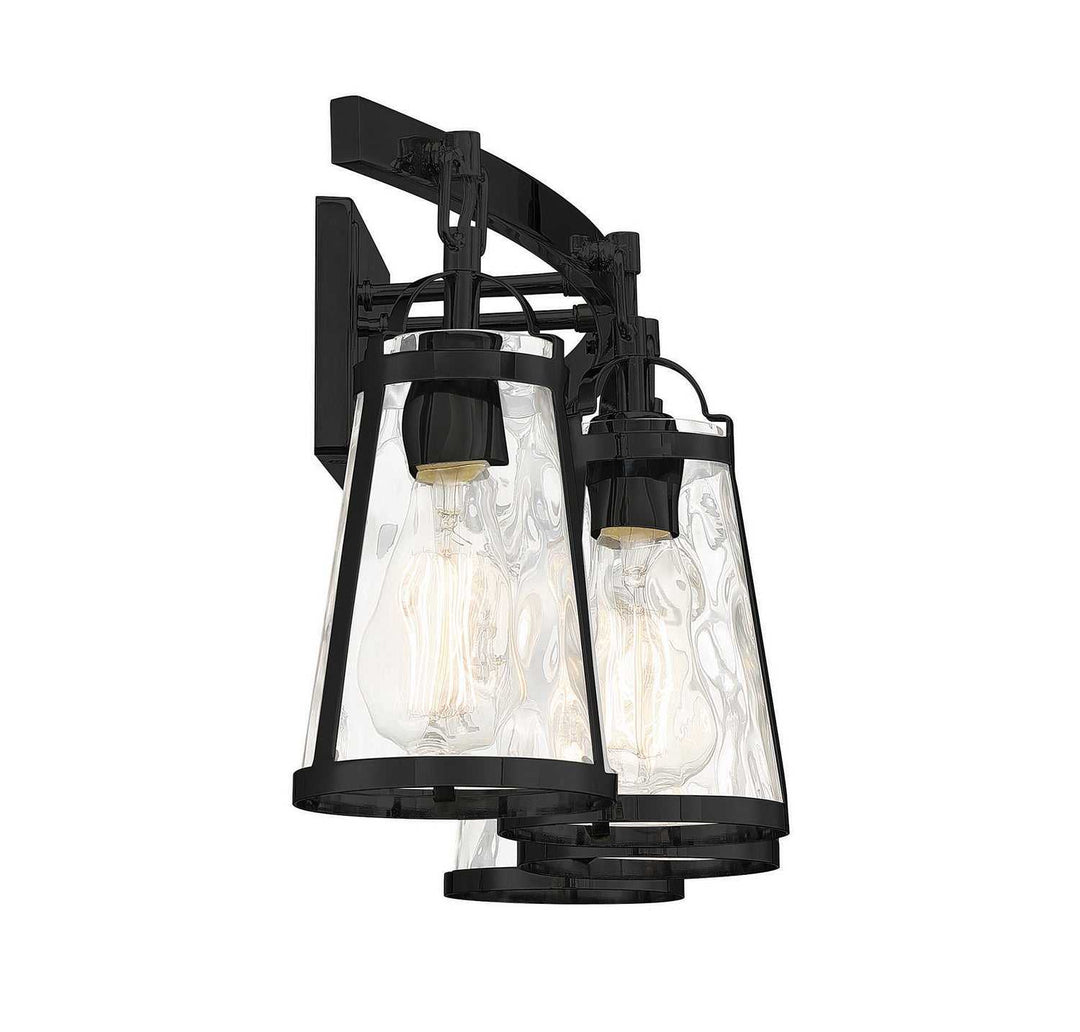 Albany Four Light Bath Bar in Black Savoy House