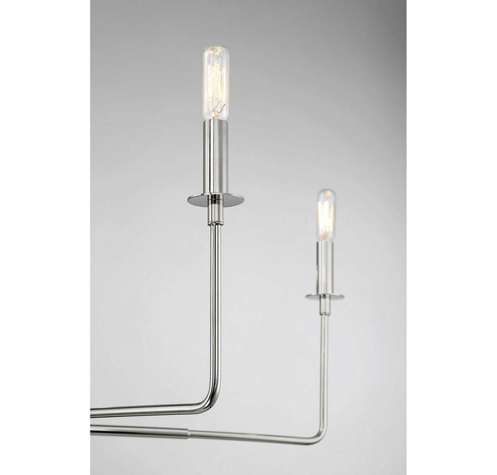 Salerno Six Light Chandelier in Polished Nickel Savoy House
