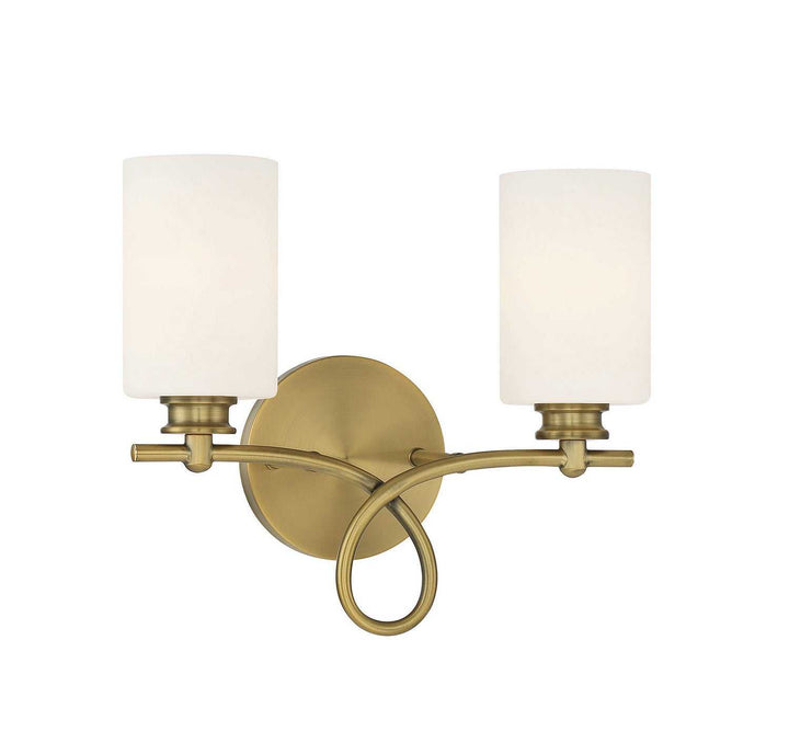 Savoy House - 8-530-2-322 - Two Light Bath Bar - Woodbury - Warm Brass