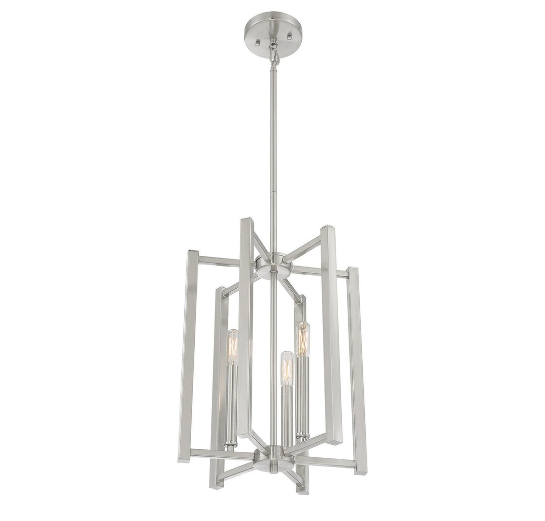 Savoy House - 3-7700-3-SN - Three Light Pendant - Benson - Satin Nickel