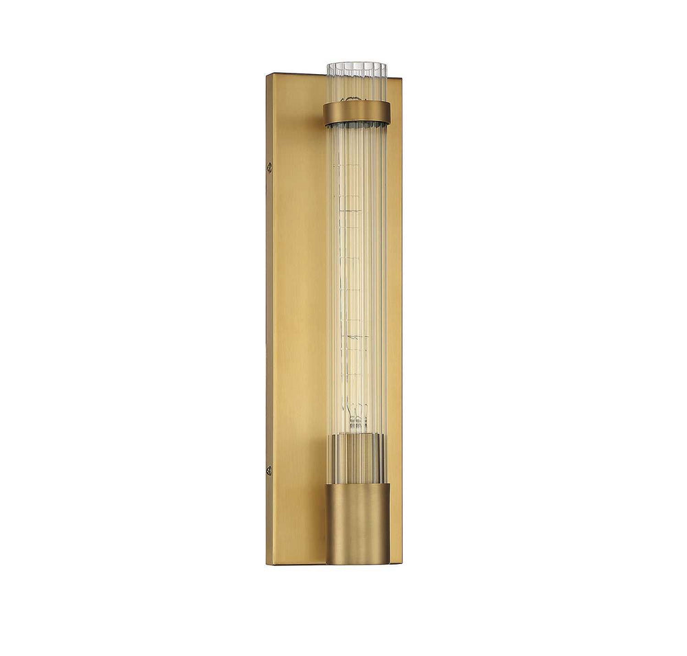 Willmar One Light Wall Sconce in Warm Brass Savoy House