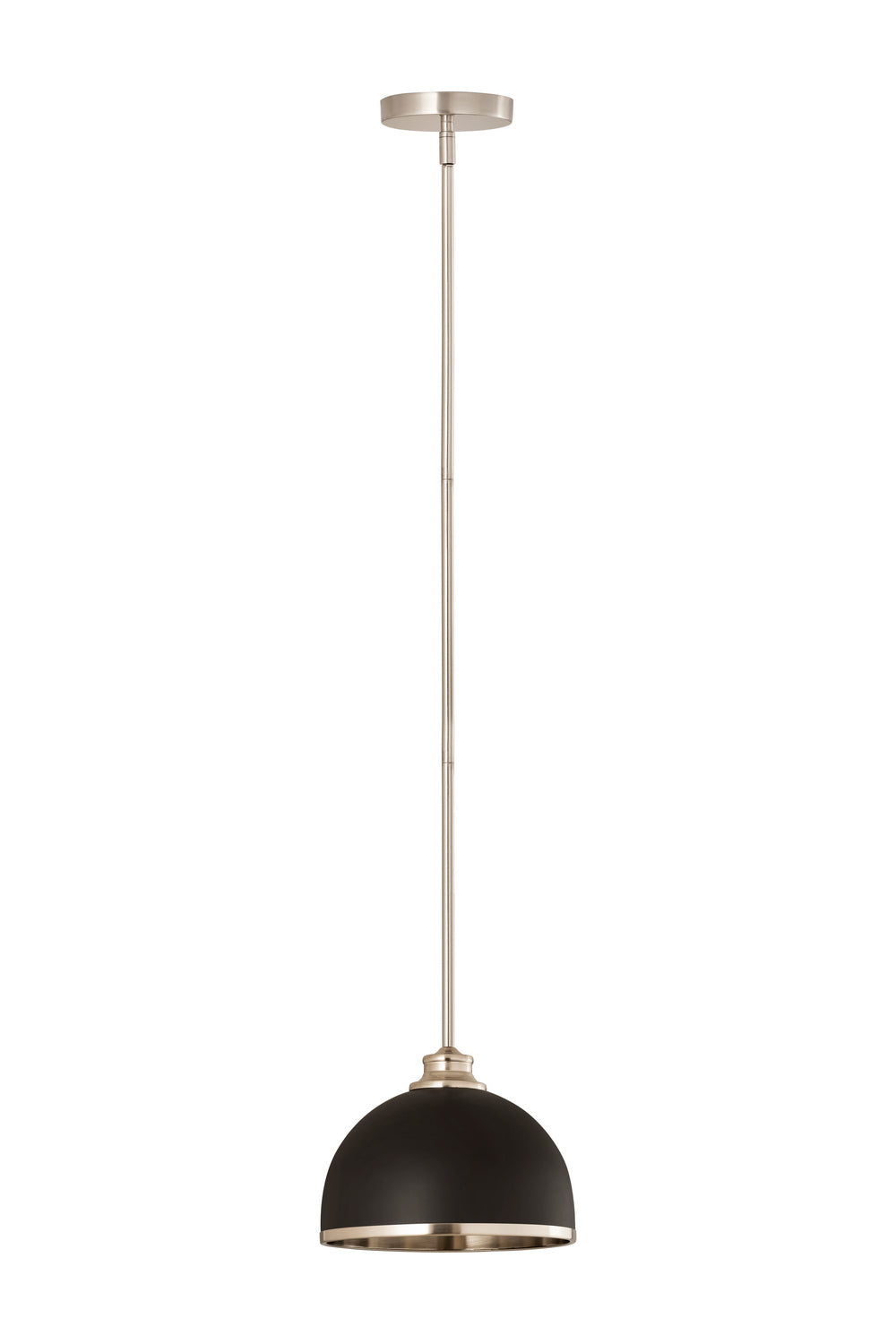 Z-Lite Canada - 1004P10-MB-BN - One Light Pendant - Landry - Matte Black + Brushed Nickel