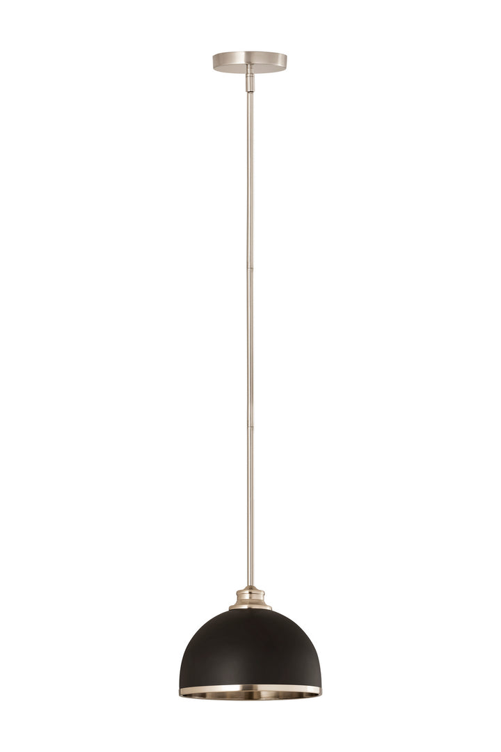 Z-Lite Canada - 1004P10-MB-BN - One Light Pendant - Landry - Matte Black + Brushed Nickel