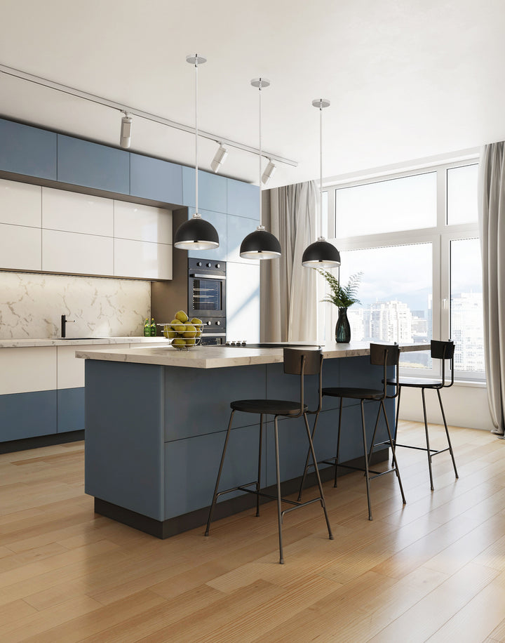 Z-Lite Canada - 1004P10-MB-CH - One Light Pendant - Landry - Matte Black + Chrome