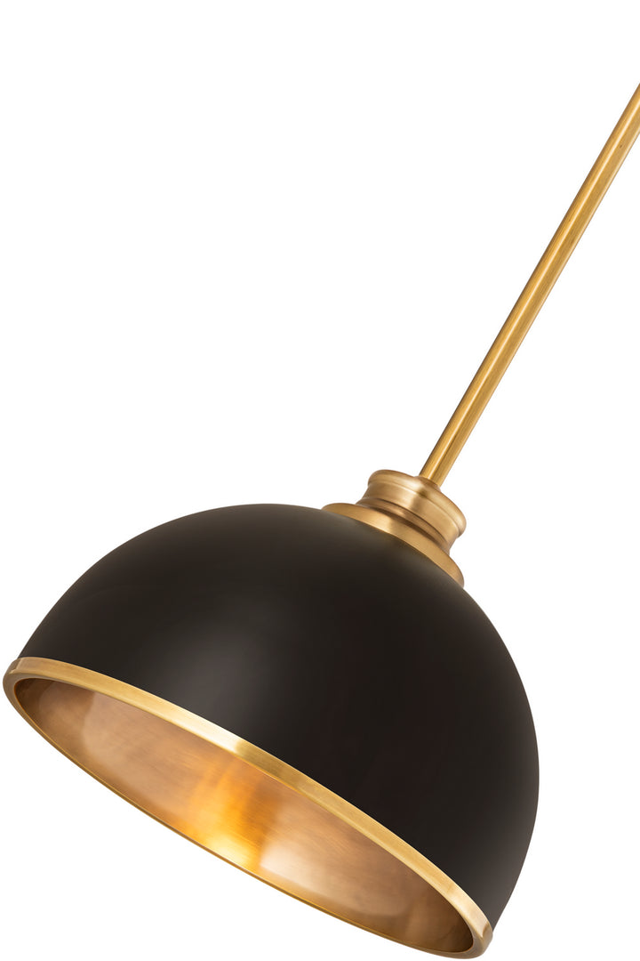 Z-Lite Canada - 1004P10-MB-RB - One Light Pendant - Landry - Matte Black + Rubbed Brass