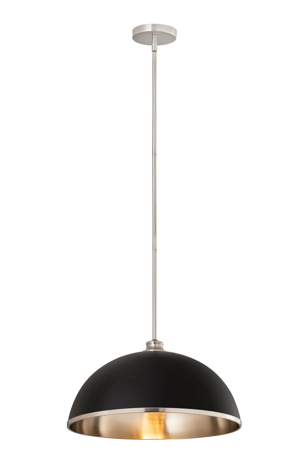 Z-Lite Canada - 1004P20-MB-BN - One Light Pendant - Landry - Matte Black + Brushed Nickel