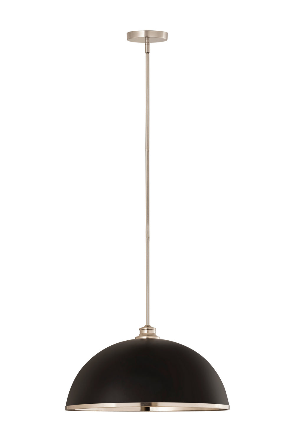 Z-Lite Canada - 1004P20-MB-BN - One Light Pendant - Landry - Matte Black + Brushed Nickel