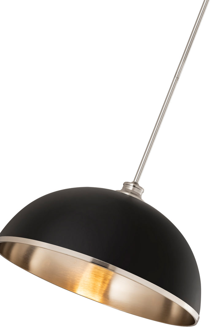 Z-Lite Canada - 1004P20-MB-BN - One Light Pendant - Landry - Matte Black + Brushed Nickel