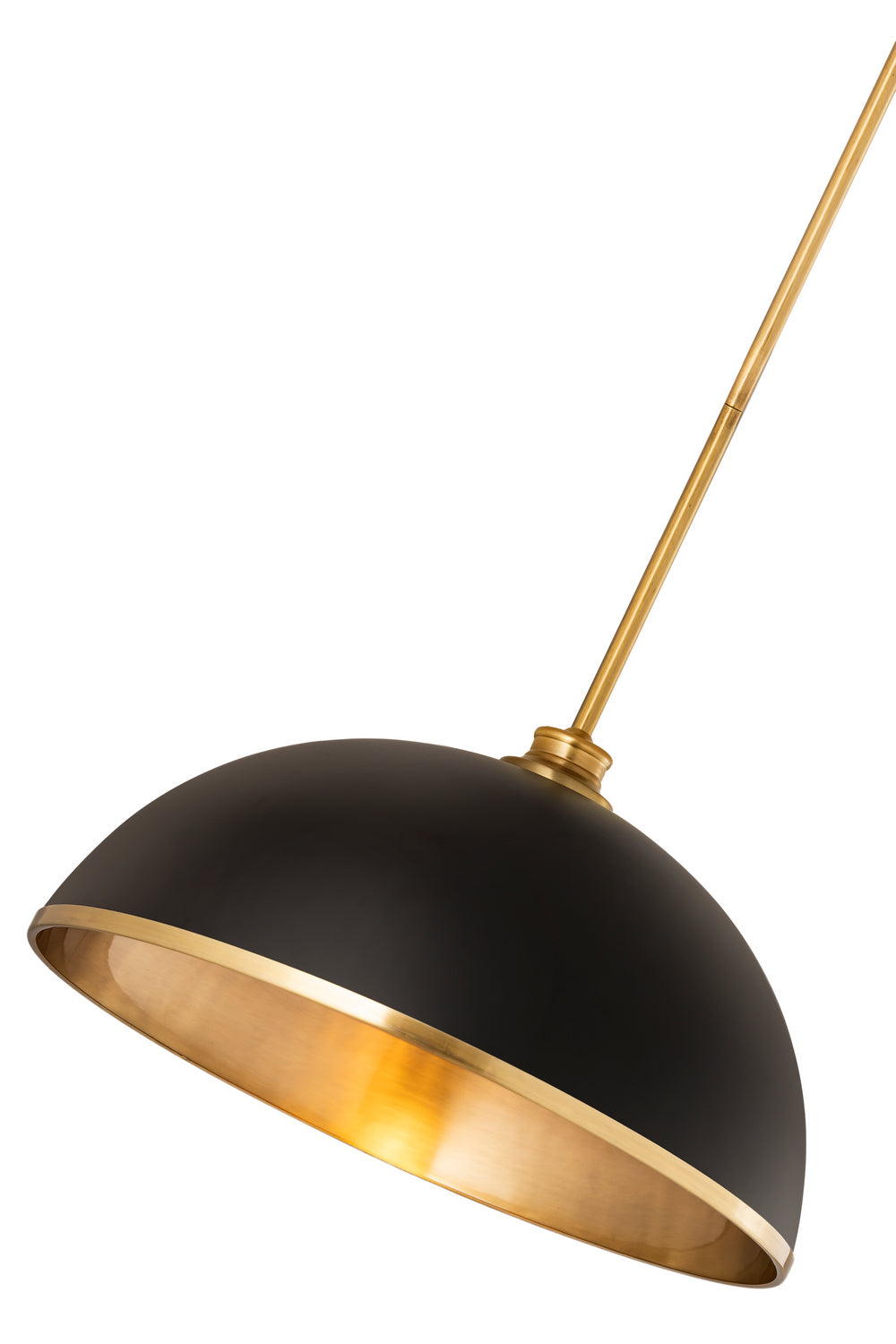 Z-Lite Canada - 1004P20-MB-RB - One Light Pendant - Landry - Matte Black + Rubbed Brass