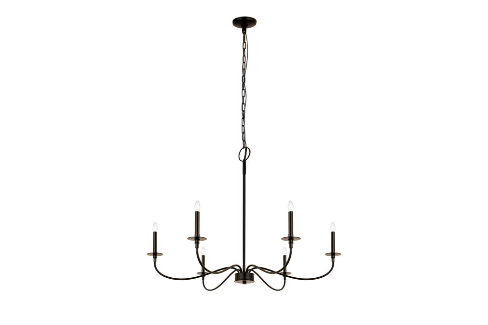 Z-Lite Canada - 2301-42MB - Six Light Chandelier - Arrington - Matte Black