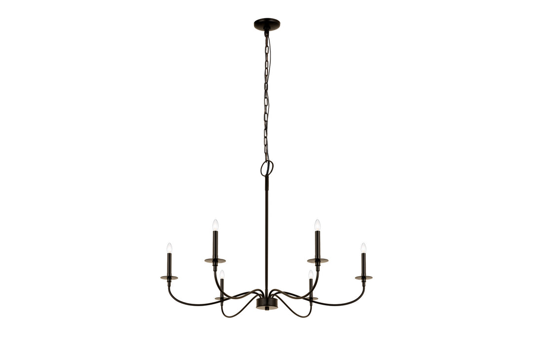 Z-Lite Canada - 2301-42MB - Six Light Chandelier - Arrington - Matte Black