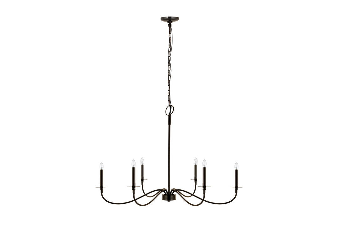 Z-Lite Canada - 2301-42MB - Six Light Chandelier - Arrington - Matte Black