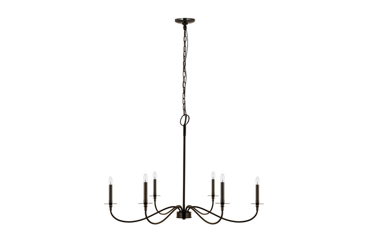 Z-Lite Canada - 2301-42MB - Six Light Chandelier - Arrington - Matte Black