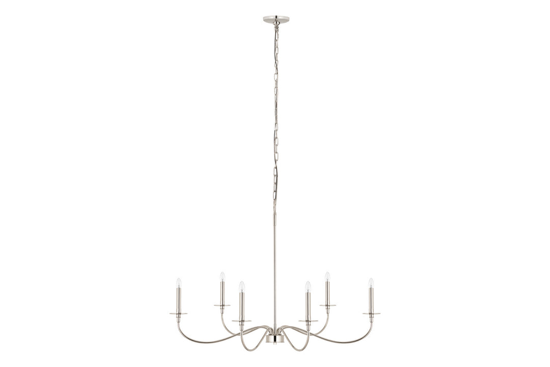 Z-Lite Canada - 2301-42PN - Six Light Chandelier - Arrington - Polished Nickel