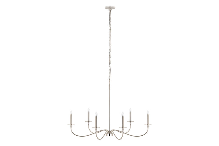 Z-Lite Canada - 2301-42PN - Six Light Chandelier - Arrington - Polished Nickel