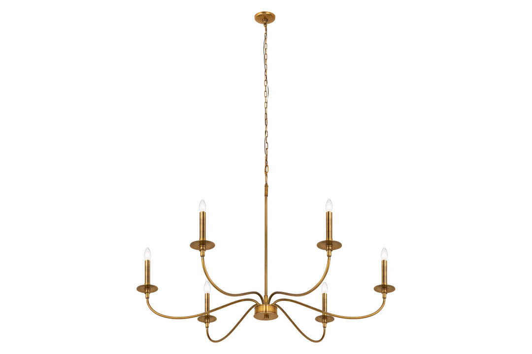 Z-Lite Canada - 2301-42RB - Six Light Chandelier - Arrington - Rubbed Brass