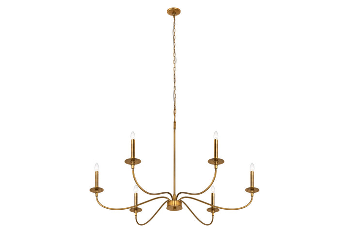 Z-Lite Canada - 2301-42RB - Six Light Chandelier - Arrington - Rubbed Brass