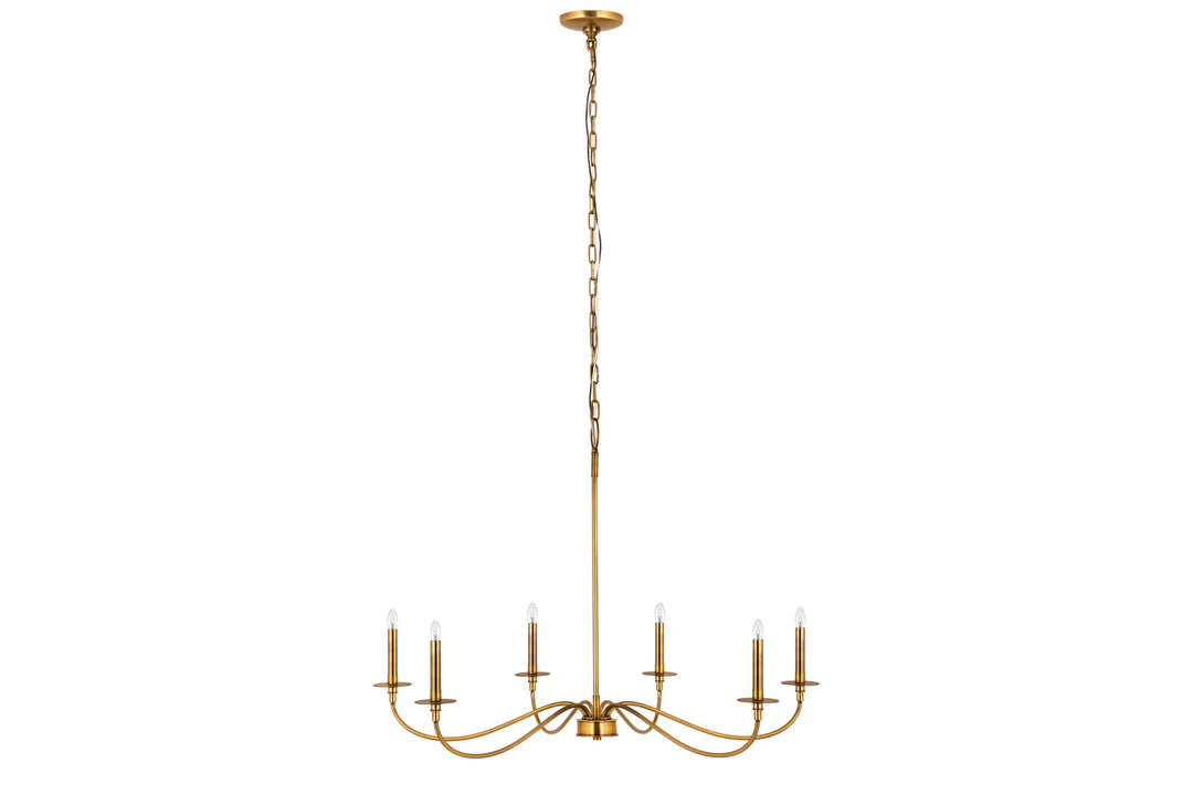 Z-Lite Canada - 2301-42RB - Six Light Chandelier - Arrington - Rubbed Brass