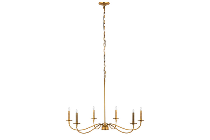 Z-Lite Canada - 2301-42RB - Six Light Chandelier - Arrington - Rubbed Brass