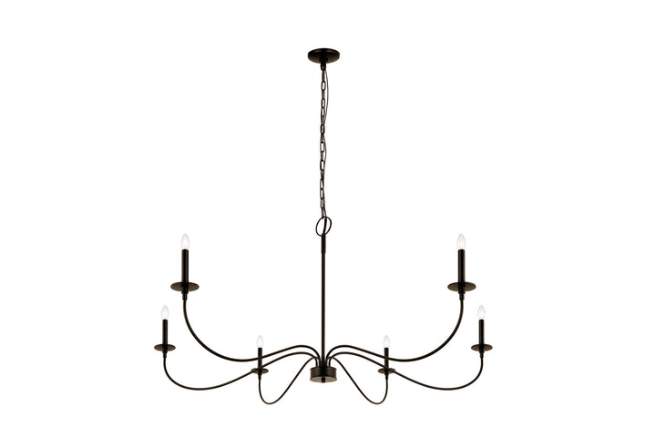 Z-Lite Canada - 2301-63MB - Six Light Chandelier - Arrington - Matte Black