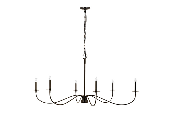 Z-Lite Canada - 2301-63MB - Six Light Chandelier - Arrington - Matte Black