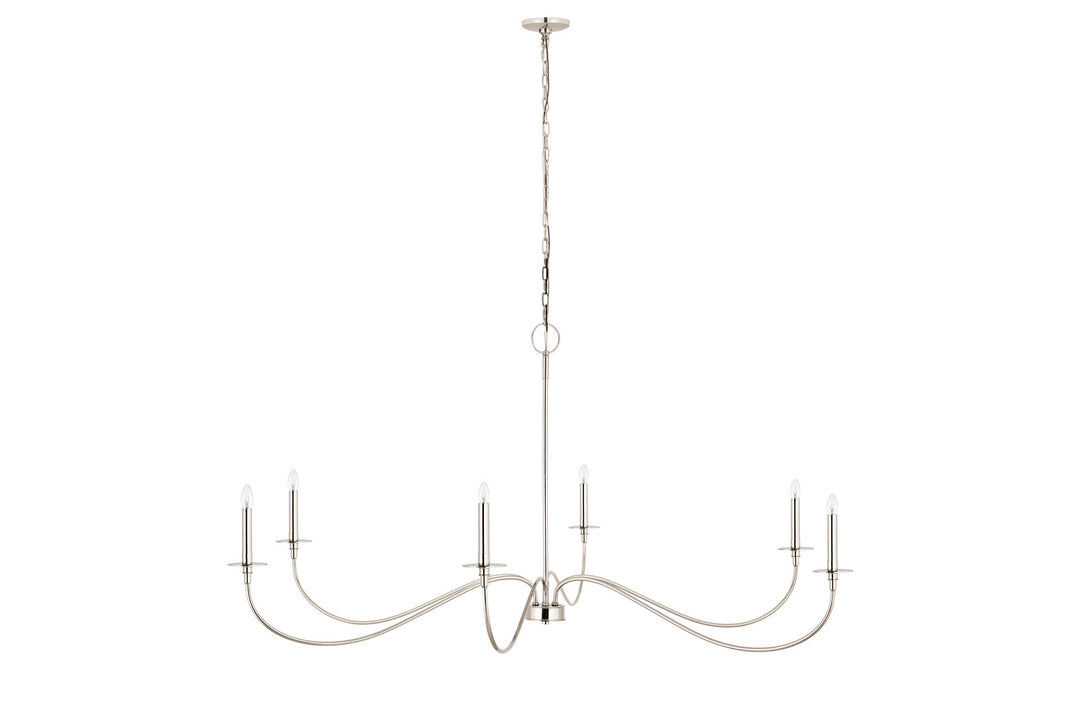 Z-Lite Canada - 2301-63PN - Six Light Chandelier - Arrington - Polished Nickel