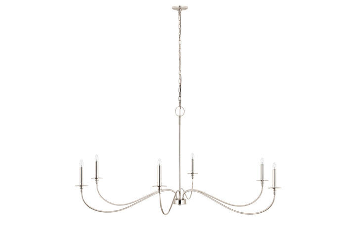 Z-Lite Canada - 2301-63PN - Six Light Chandelier - Arrington - Polished Nickel