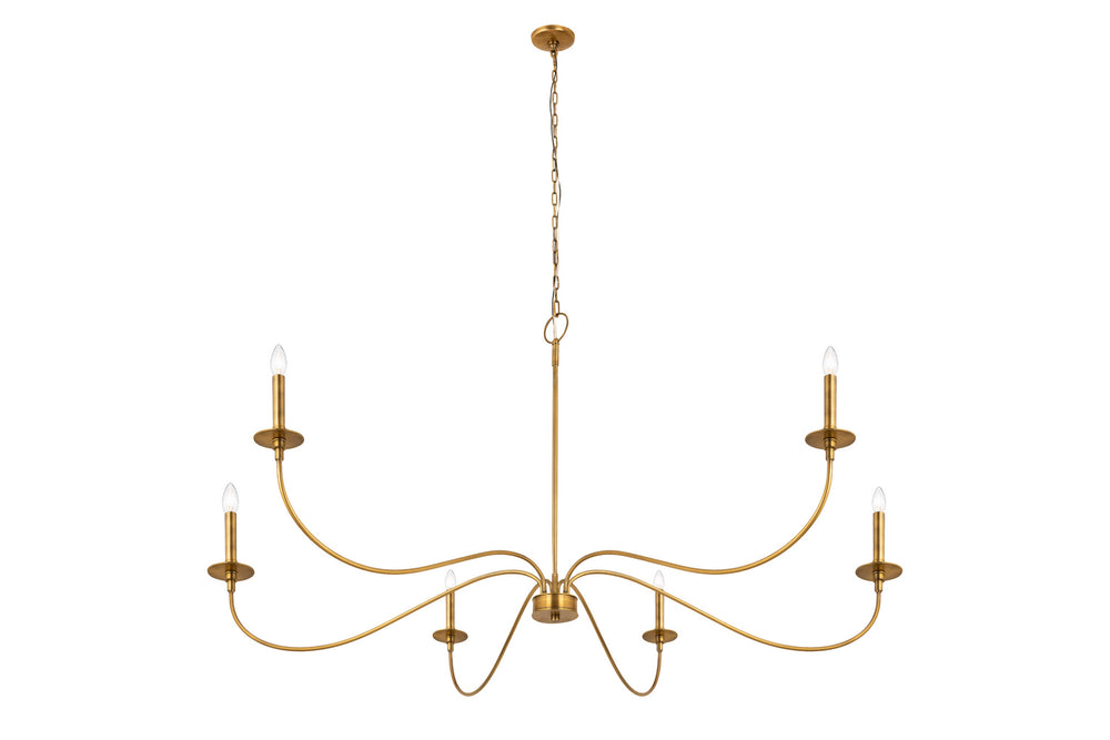 Z-Lite Canada - 2301-63RB - Six Light Chandelier - Arrington - Rubbed Brass