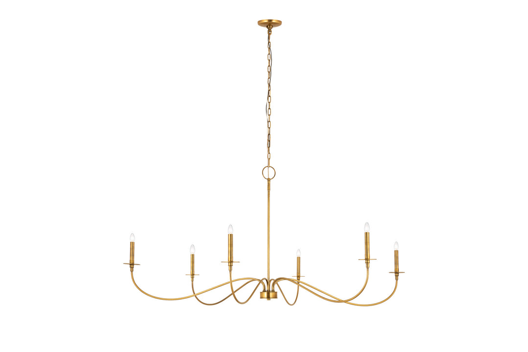 Z-Lite Canada - 2301-63RB - Six Light Chandelier - Arrington - Rubbed Brass
