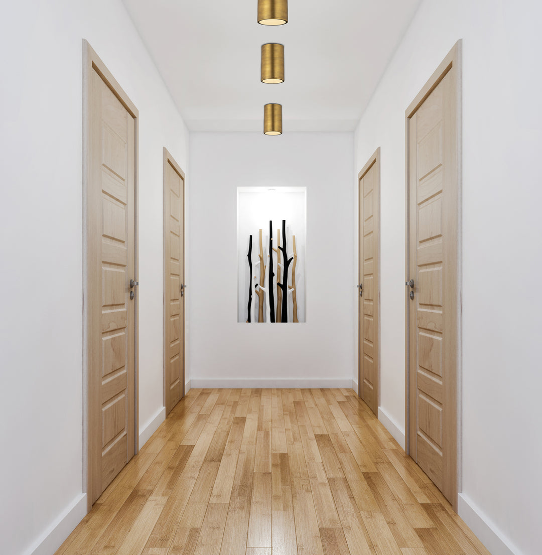 Z-Lite Canada - 2302F1-RB - One Light Flush Mount - Harley - Rubbed Brass