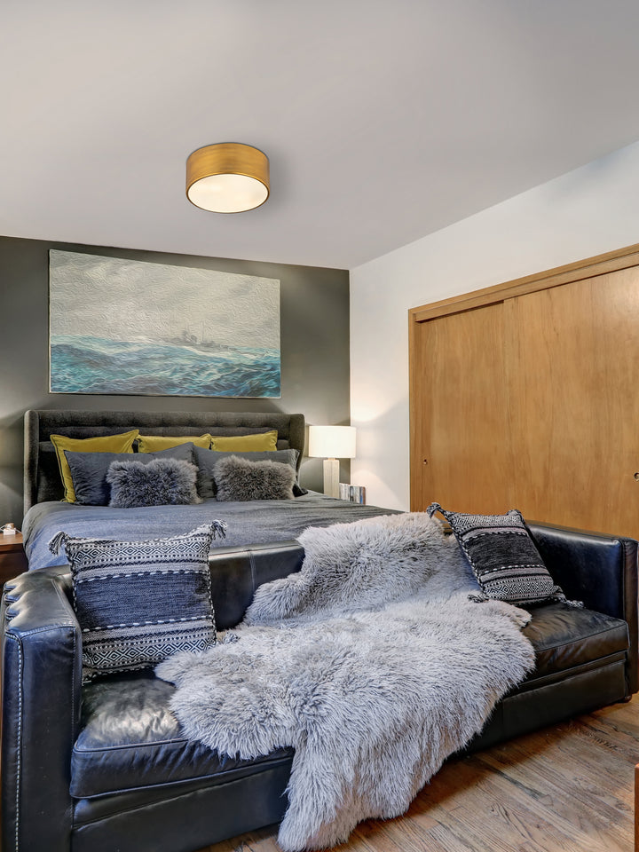 Z-Lite Canada - 2302F2-RB - Two Light Flush Mount - Harley - Rubbed Brass