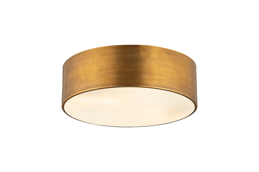 Z-Lite Canada - 2302F3-RB - Three Light Flush Mount - Harley - Rubbed Brass