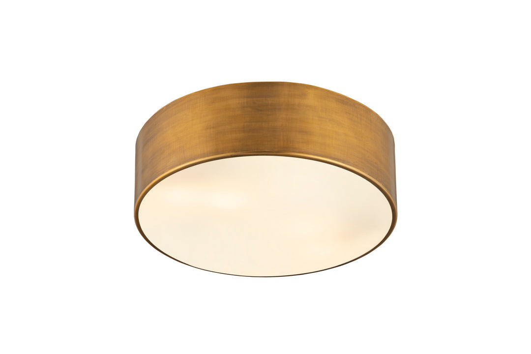 Z-Lite Canada - 2302F3-RB - Three Light Flush Mount - Harley - Rubbed Brass