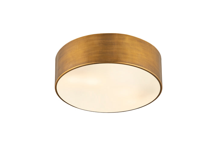 Z-Lite Canada - 2302F3-RB - Three Light Flush Mount - Harley - Rubbed Brass