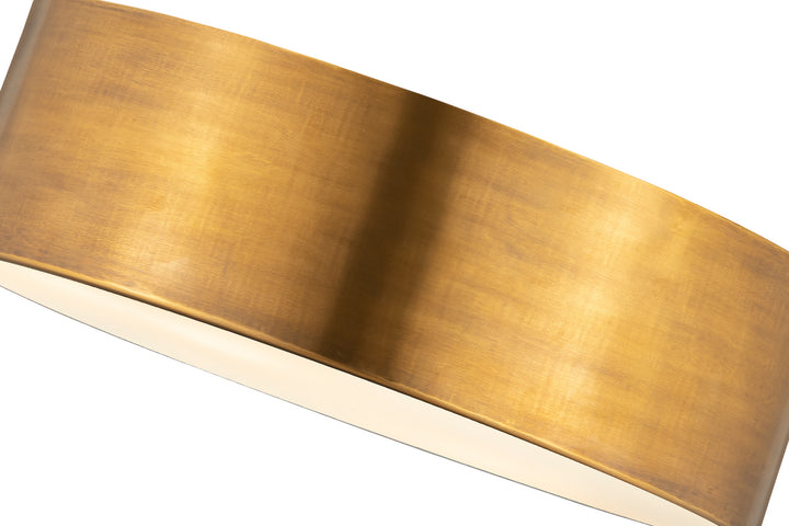 Z-Lite Canada - 2302F3-RB - Three Light Flush Mount - Harley - Rubbed Brass