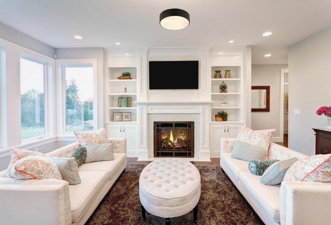 Z-Lite Canada - 2302F4-MB - Four Light Flush Mount - Harley - Matte Black