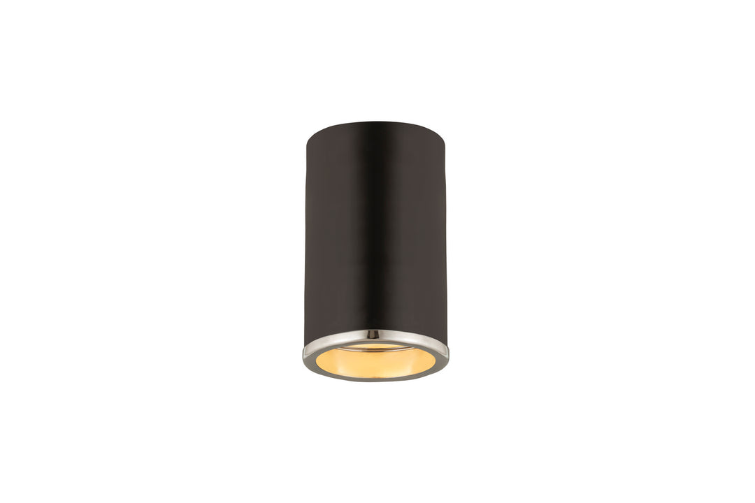 Z-Lite Canada - 2303F1-MB-CH - One Light Flush Mount - Arlo - Matte Black + Chrome