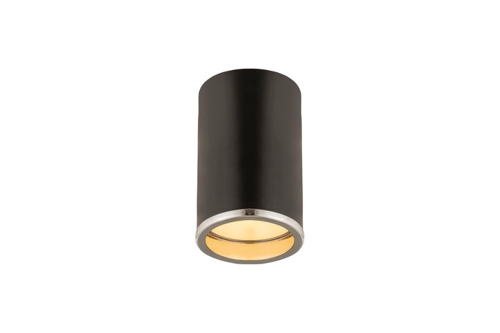 Z-Lite Canada - 2303F1-MB-CH - One Light Flush Mount - Arlo - Matte Black + Chrome