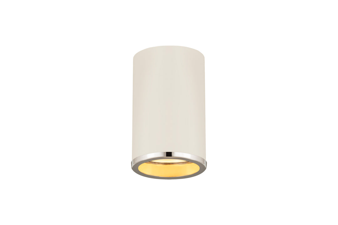 Z-Lite Canada - 2303F1-MW-CH - One Light Flush Mount - Arlo - Matte White + Chrome