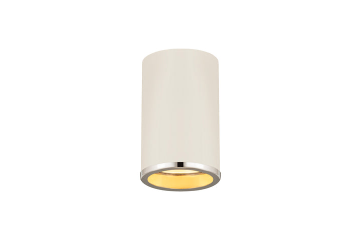 Z-Lite Canada - 2303F1-MW-CH - One Light Flush Mount - Arlo - Matte White + Chrome