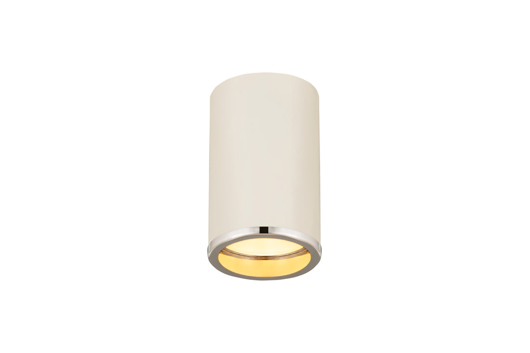 Z-Lite Canada - 2303F1-MW-CH - One Light Flush Mount - Arlo - Matte White + Chrome
