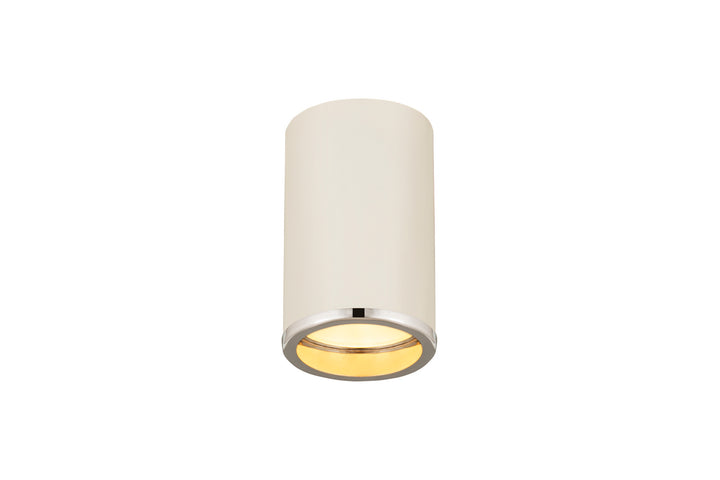 Z-Lite Canada - 2303F1-MW-CH - One Light Flush Mount - Arlo - Matte White + Chrome