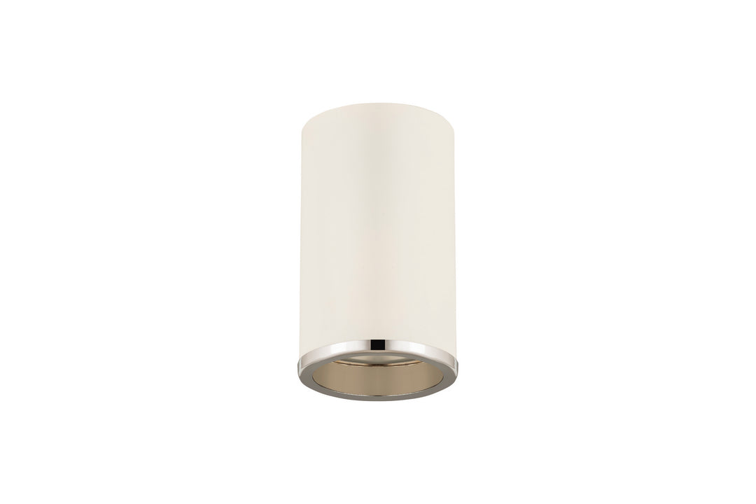 Z-Lite Canada - 2303F1-MW-CH - One Light Flush Mount - Arlo - Matte White + Chrome