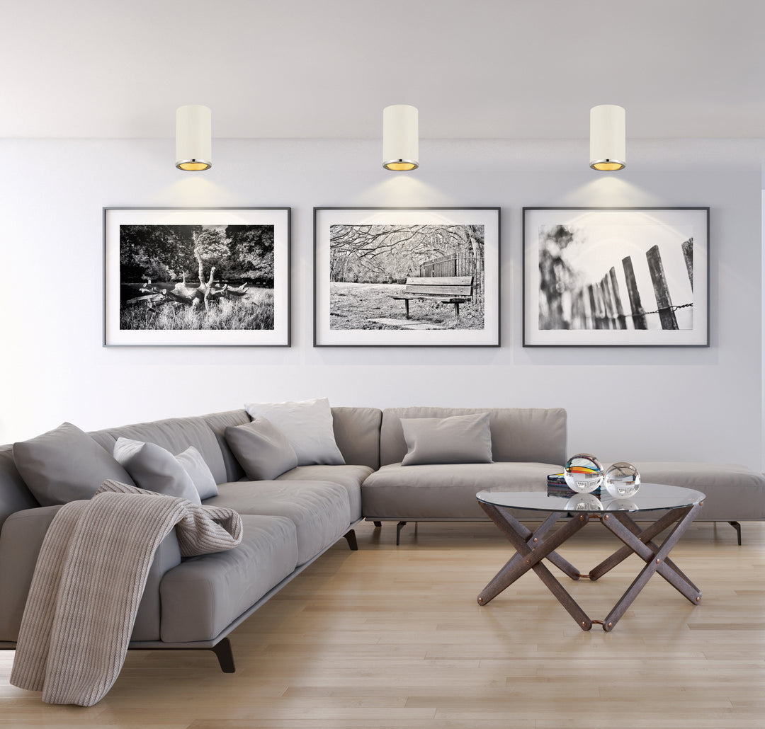 Z-Lite Canada - 2303F1-MW-CH - One Light Flush Mount - Arlo - Matte White + Chrome