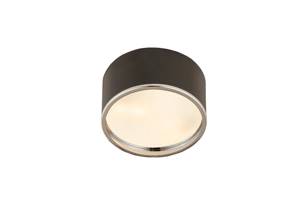 Z-Lite Canada - 2303F2-MB-CH - Two Light Flush Mount - Arlo - Matte Black + Chrome