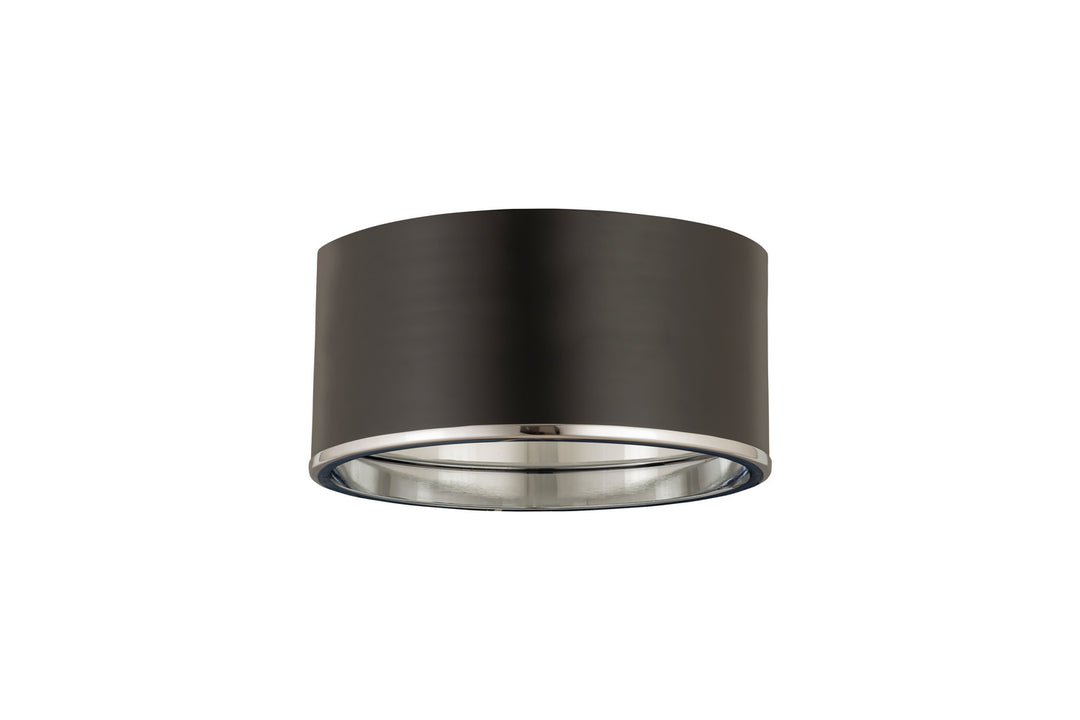 Z-Lite Canada - 2303F2-MB-CH - Two Light Flush Mount - Arlo - Matte Black + Chrome