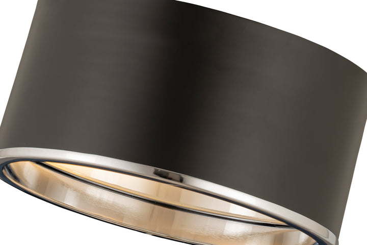 Z-Lite Canada - 2303F2-MB-CH - Two Light Flush Mount - Arlo - Matte Black + Chrome